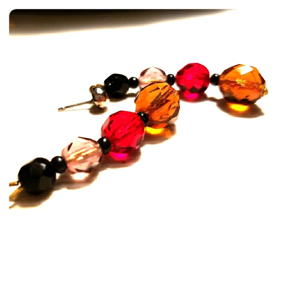 Long vintage boho stye earrings
